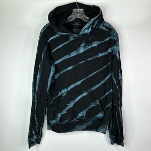 RtA Austin Blue Shine Tie Dye Hoodie Sweatshirt Size Medium Revolve